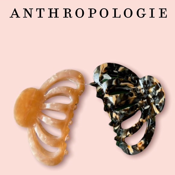 Anthropologie Accessories - Anthropologie Pippa Claw Hair Clip Set